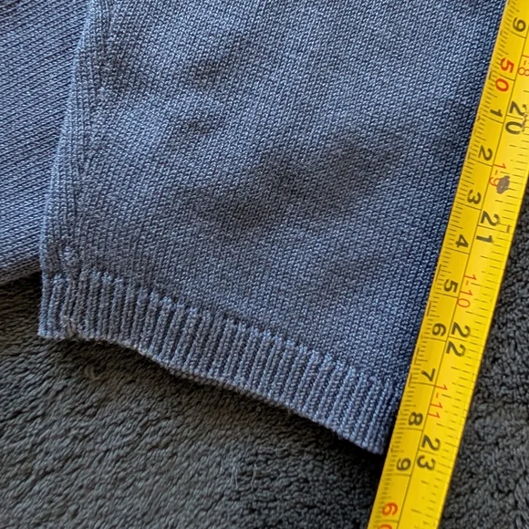 100% Silk Mockneck Turtleneck Navy Quiet Luxury Old Money Prep Academia Medium - Picture 4 of 9